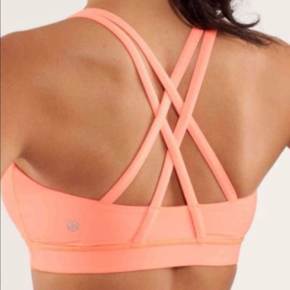 Lululemon Energy Bra in Peach/Pink - Picture 2 of 6